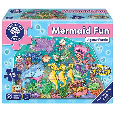 Mermaid Fun Jigsaw Puzzle (15 Pieces)