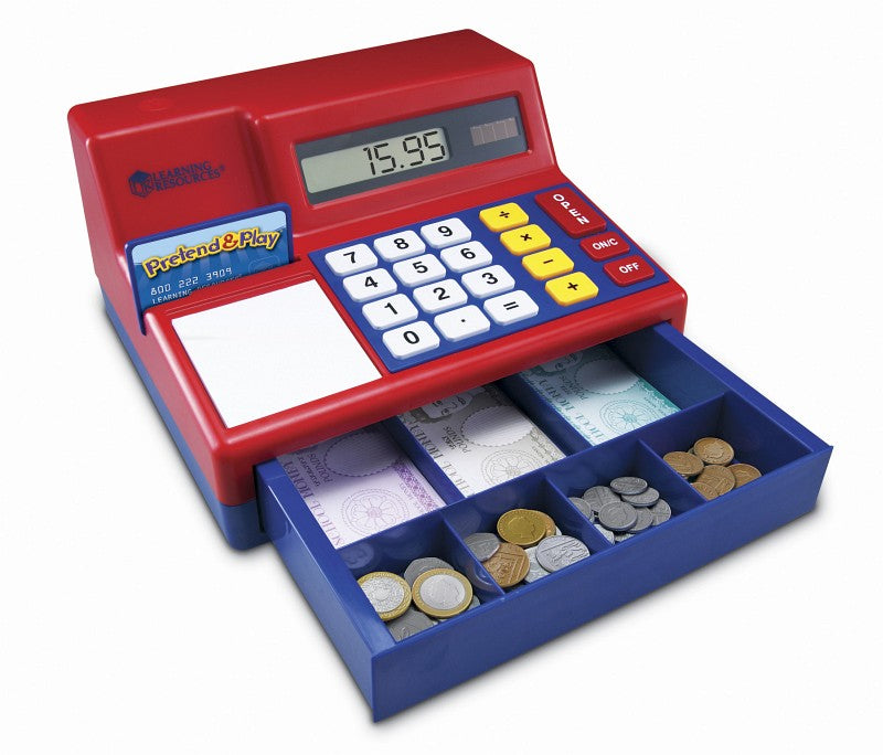 Cash Register Calculator with Euro Money