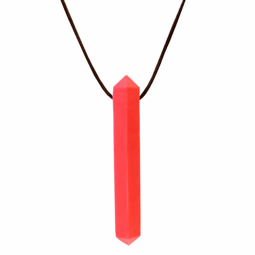Ark's Krypto Bite Necklace - Soft (Red) chewy necklace