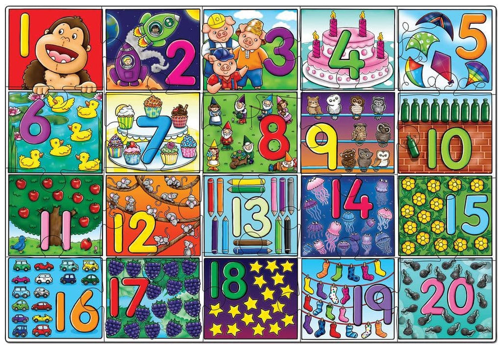 Big Number Jigsaw (20 Pieces)