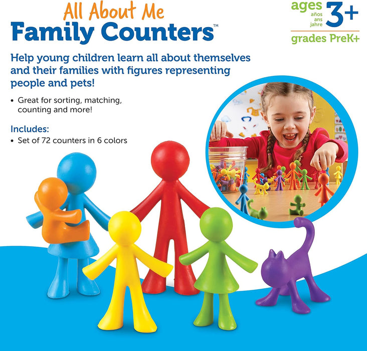 All About Me Family Counters - Set of 72