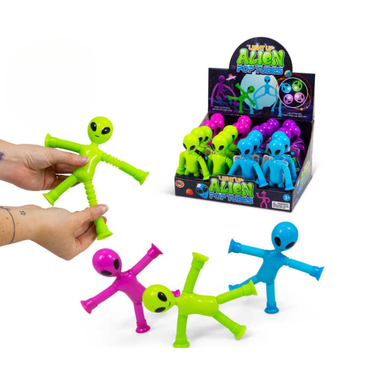 Light Up Alien Pop Tube — Thinking Toys