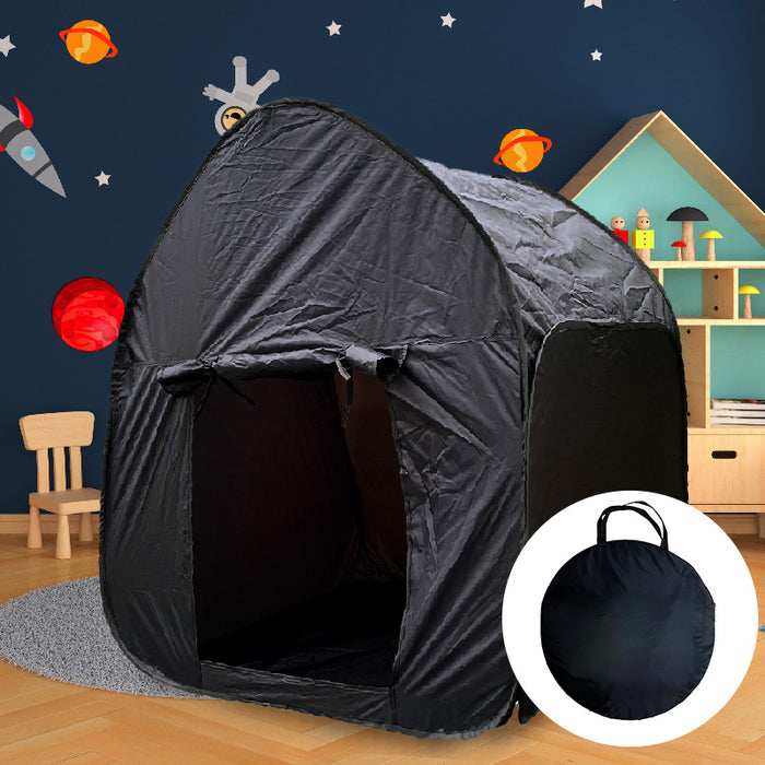 Black Sensory Pop Up Tent with Carry Case 105 cm