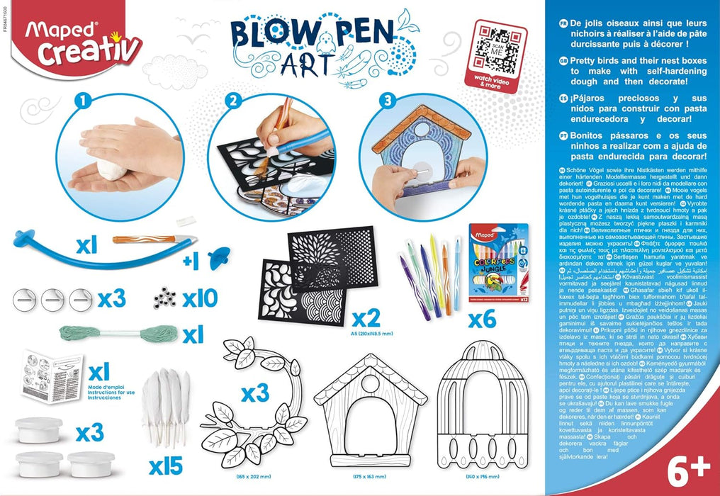 Blow Pen Art - Little Bird - Maped Creativ