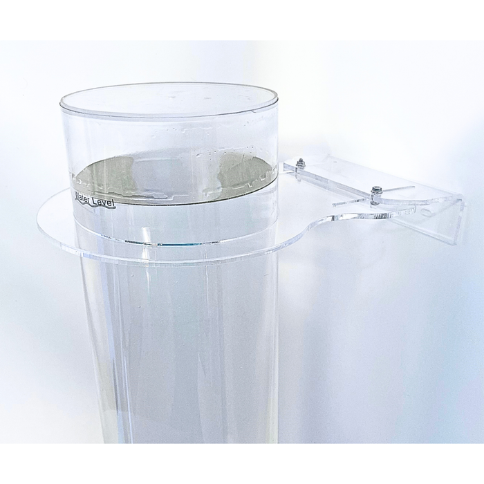 Bubble Tube Bracket in Clear Acrylic  15 cm