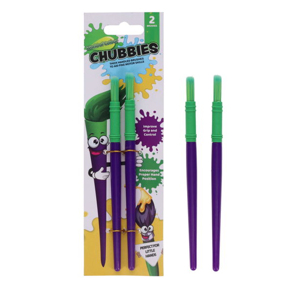 Chubbies Paintbrushes - 2 pk