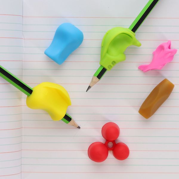 Clever Kidz Pencil Grips Set of 6  Medium/Large sizes