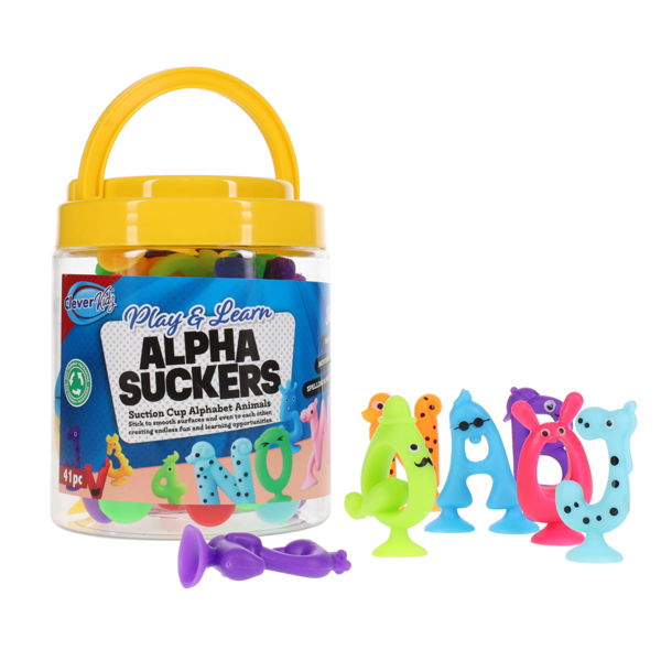 Clever Kidz Play & Learn Alpha Suckers