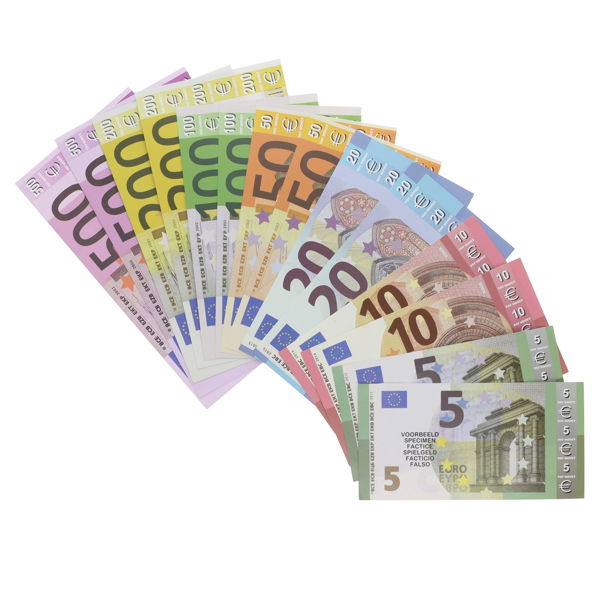 Clever Kidz Money Set - 190 pcs Tub Coin & Paper Euro