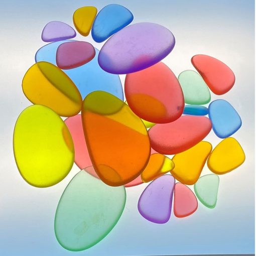 Coloured Acrylic Pebbles