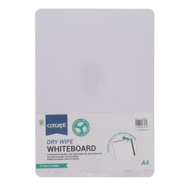 Dry Wipe Board Concept A4 White