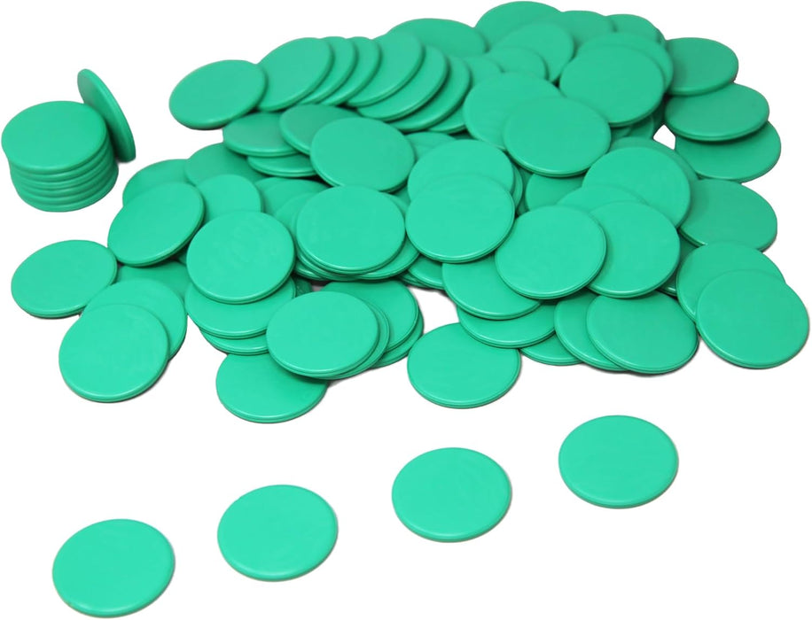 Counters - Green - 22mm - 100 pcs