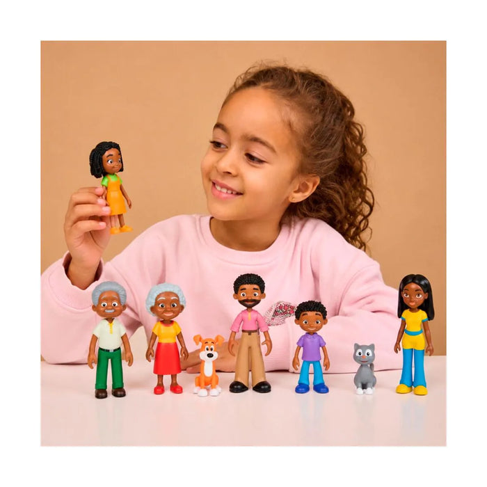 Dark-Skinned Family - Set of 8 pieces