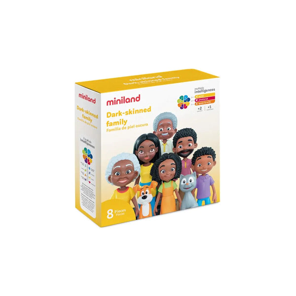Dark-Skinned Family - Set of 8 pieces