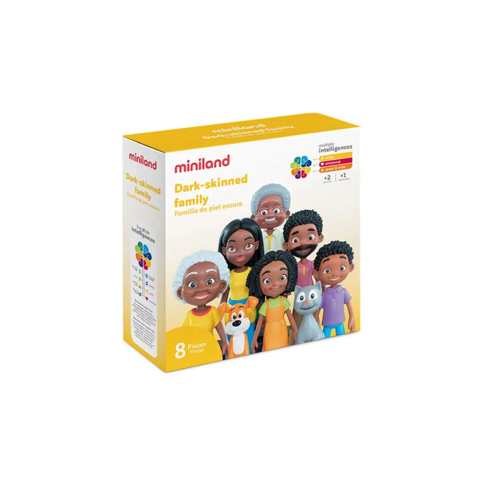 Dark-Skinned Family - Set of 8 pieces