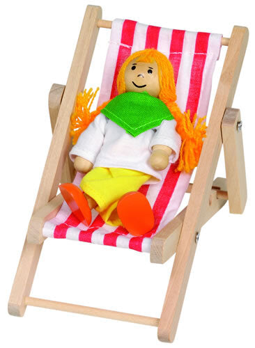 Deck Chair for Dollhouse Dolls