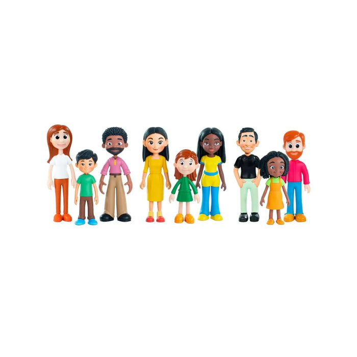 Diverse Family - Set of 3 x 3 Multicultural Families