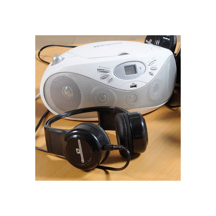 Easi-Listener 2 CD Player with 6 Standard Headphones - Purchased to Order