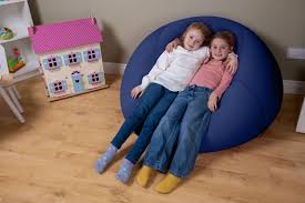Elephant Mellow Bean Bag - Navy  (soft removable fabric - machine washable )(O)