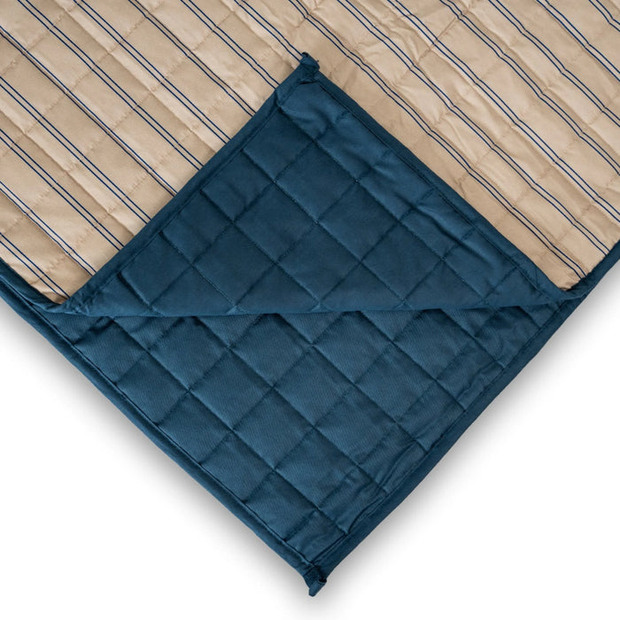 Elephant Premium Weighted Blanket 8 kgs - Stripe/Blue (O)