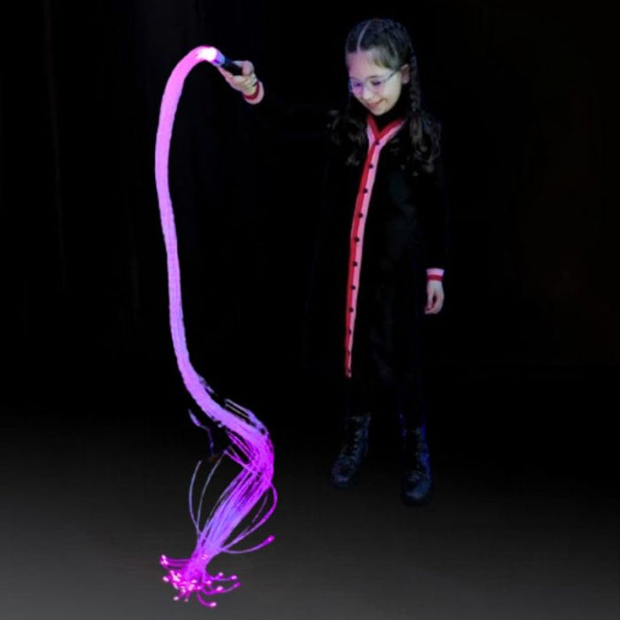 Fibre Optic Wand With Tails - Portable & Rechargeable