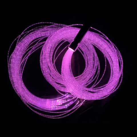 Fibre Optic Wand With Tails - Portable & Rechargeable