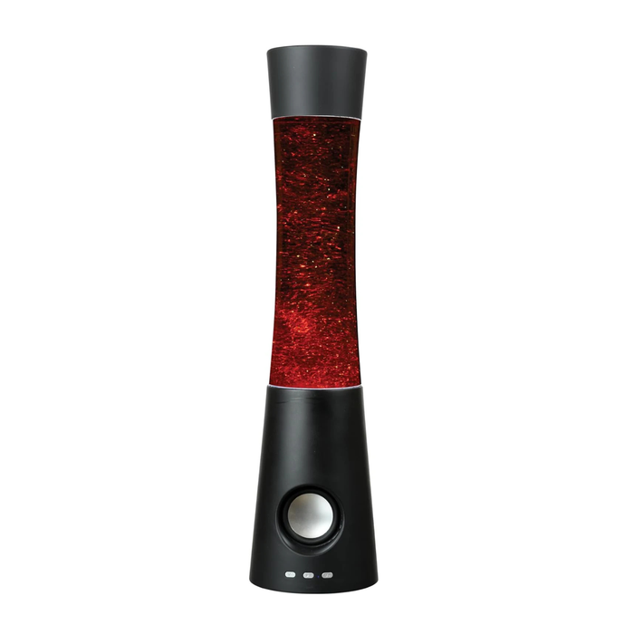 Bluetooth Glitter lamp with speaker red