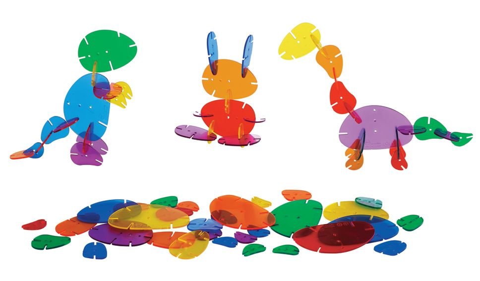Interlocking Rainbow Pebbles (72 pcs)