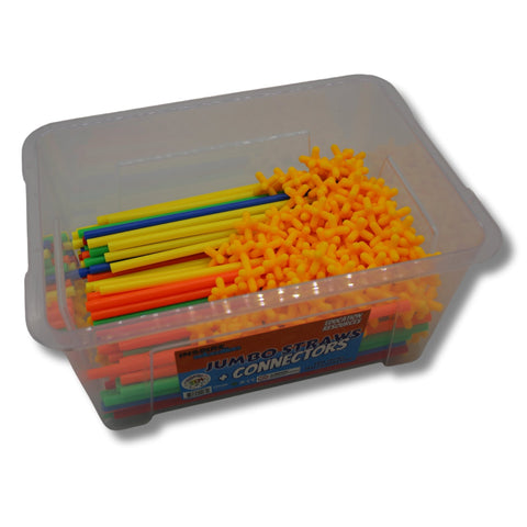 Jumbo Straws (150) & Connectors (150) in Storage Tub - Delayed Until January