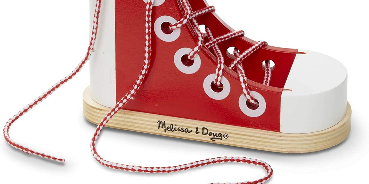 Melissa and doug clearance lacing shoe