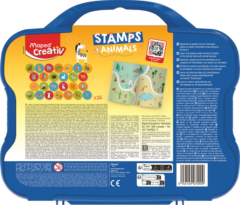 Maped Stamps Case - Animals