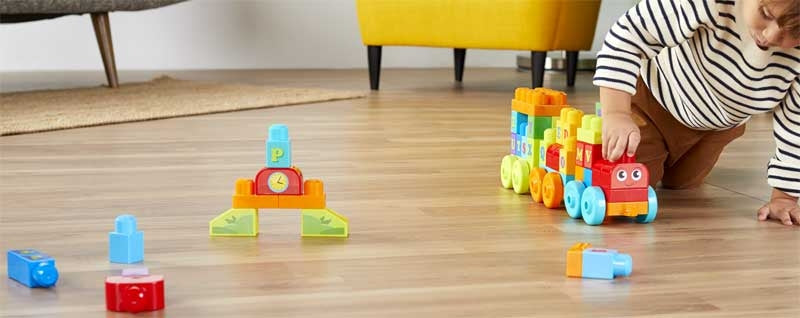 Mega Block ABC Learning Train