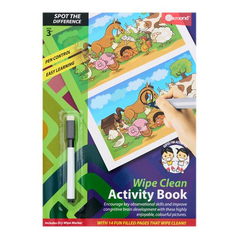 Ormond Wipe Clean Activity Book SPOT THE DIFFERENCE
