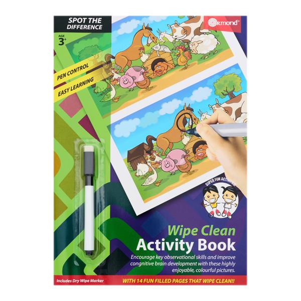 Ormond Wipe Clean Activity Book SPOT THE DIFFERENCE