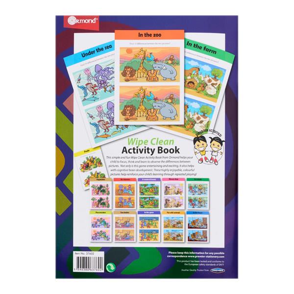 Ormond Wipe Clean Activity Book SPOT THE DIFFERENCE
