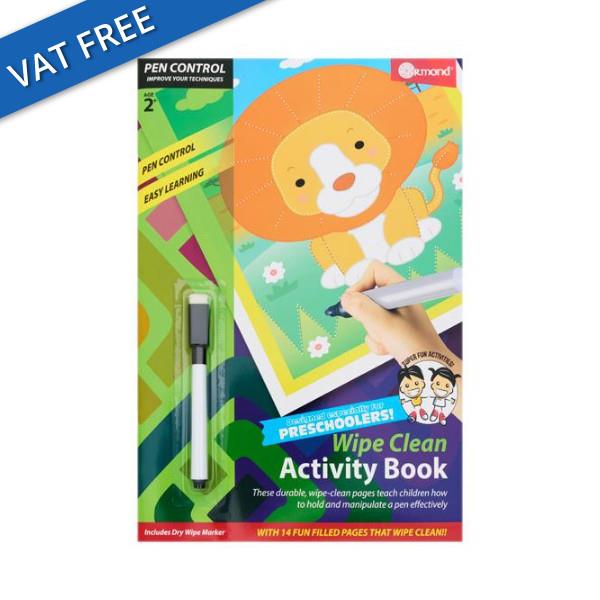 Ormond Wipe Clean Activity Book - Pen Control