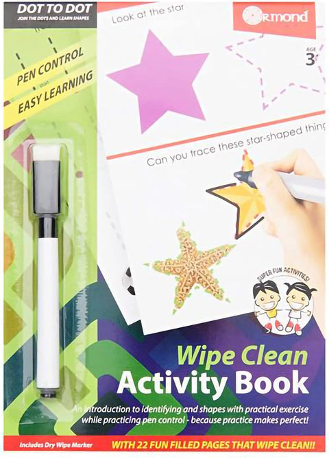 Ormond Wipe Clean Activity Book DOT TO DOT