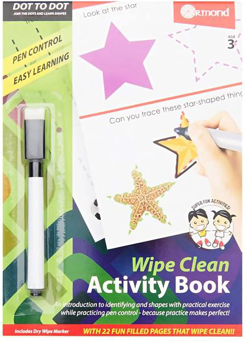 Ormond Wipe Clean Activity Book DOT TO DOT