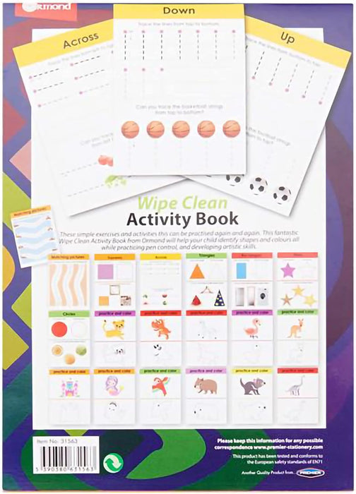Ormond Wipe Clean Activity Book DOT TO DOT