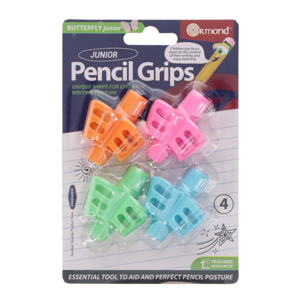 Ormond Butterfly Junior Pencil Grips - Pack of 4