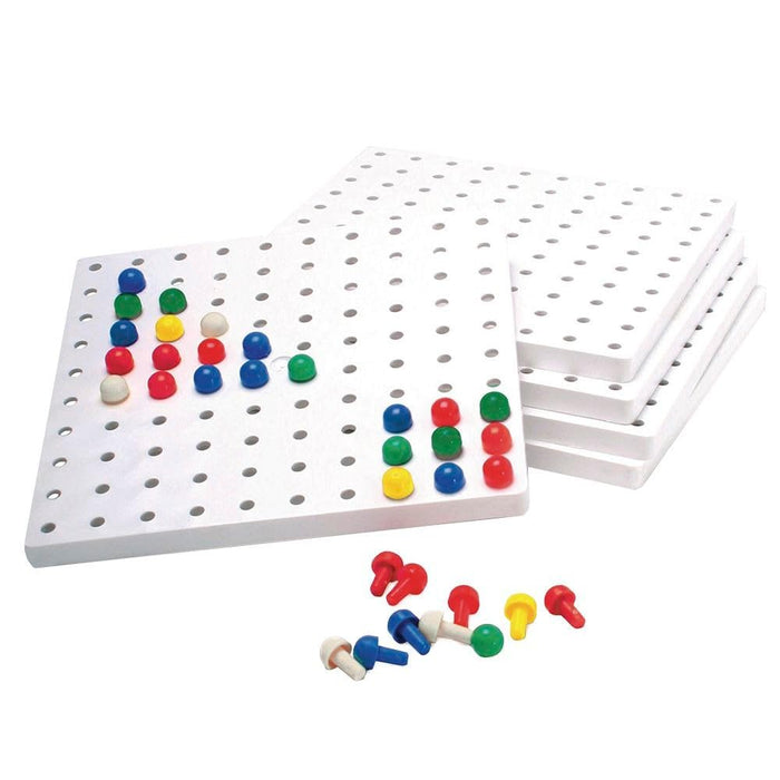 Pegboards & Pegs Set  ( 5 Boards + 1000 Pegs + 1 Pattern Card)