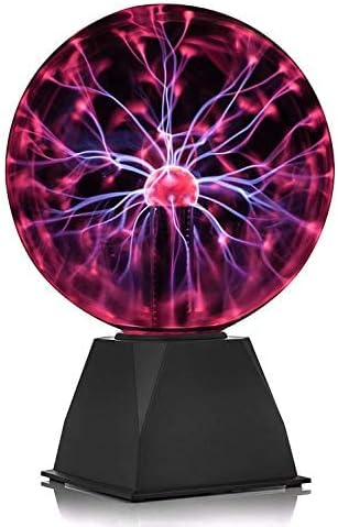 Sphere generates streaks of lightning that react to your touch Direct the lightning by passing your hands over the glass