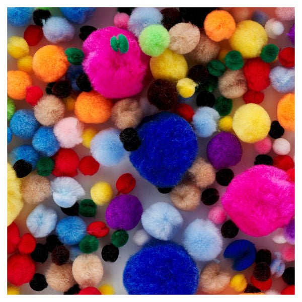 Pom Poms 454 g Bag Assorted