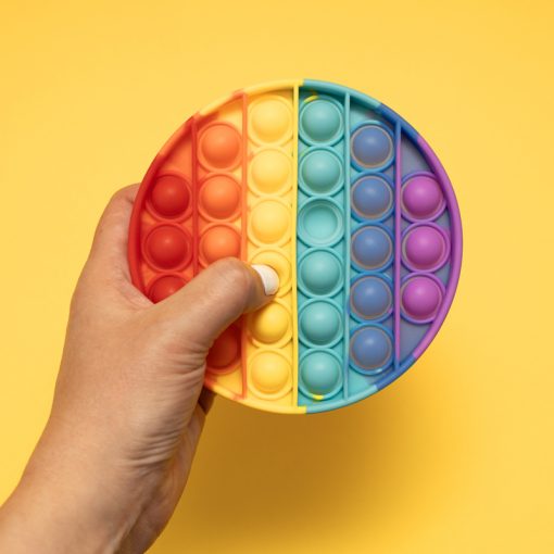 Pop Fidget Pad Round- Multicoloured