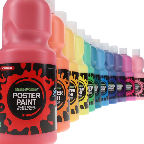Poster Paint 10 x 500 msl - 10 Colours