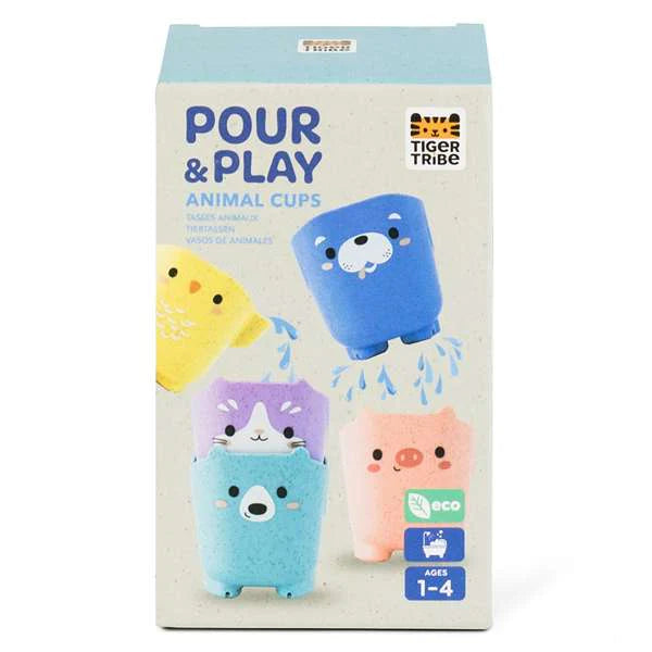 Pour and Play animal cups for bathtime