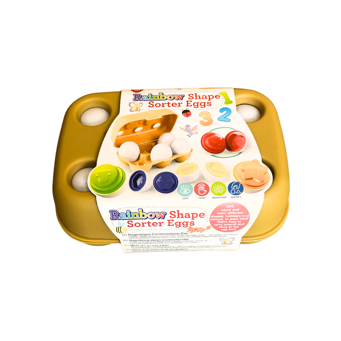 Rainbow Shape Sorter Eggs