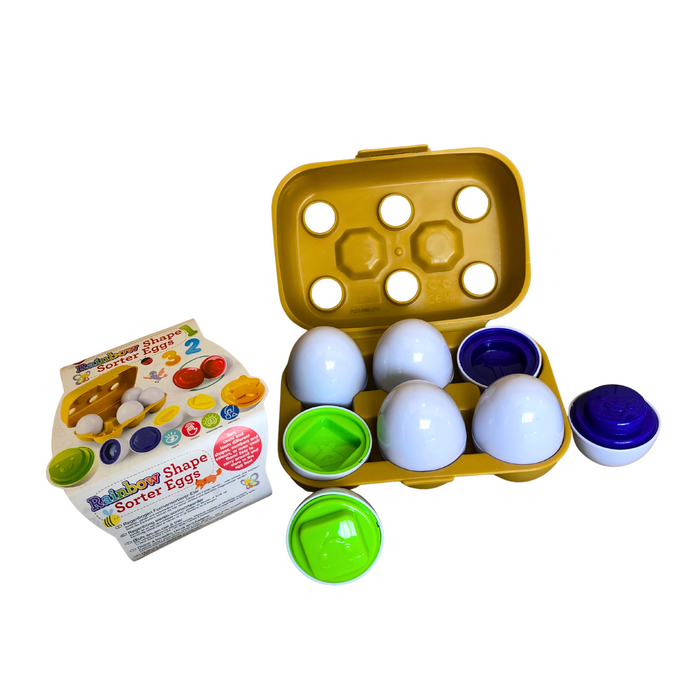 Rainbow Shape Sorter Eggs