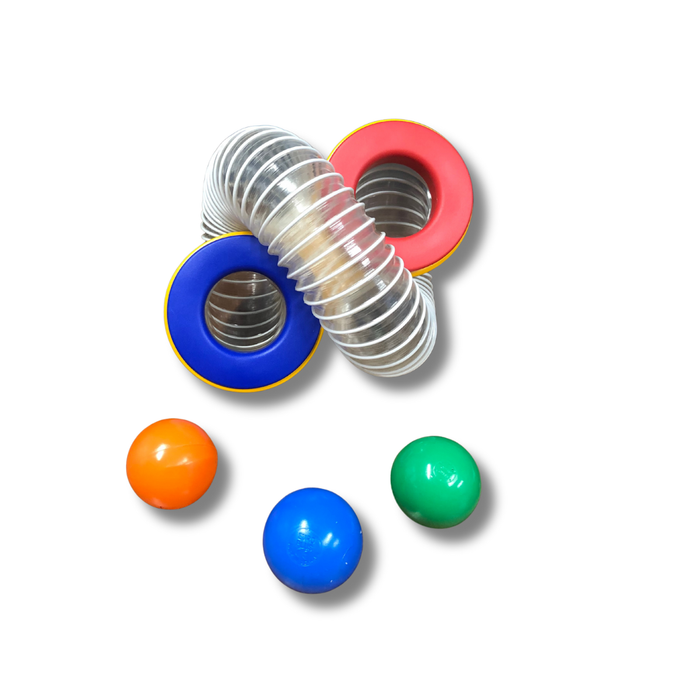 Single Twist Loopie with 3 coloured balls