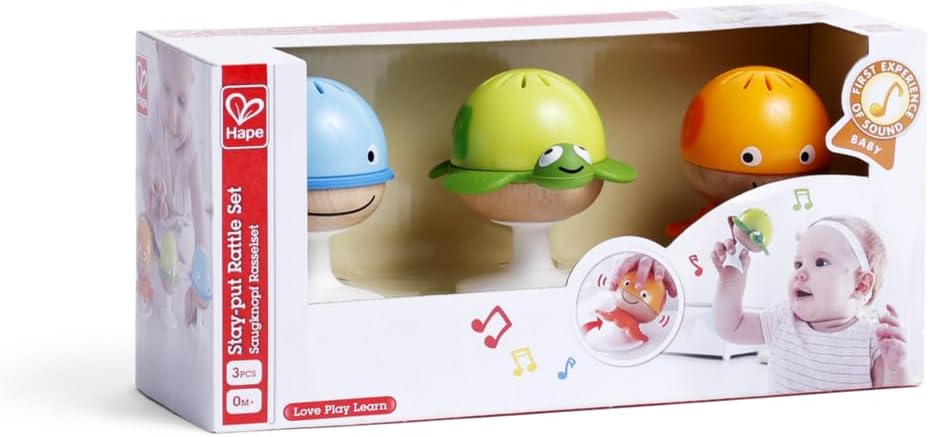Stay Put Rattle Set HAPE - Available in May